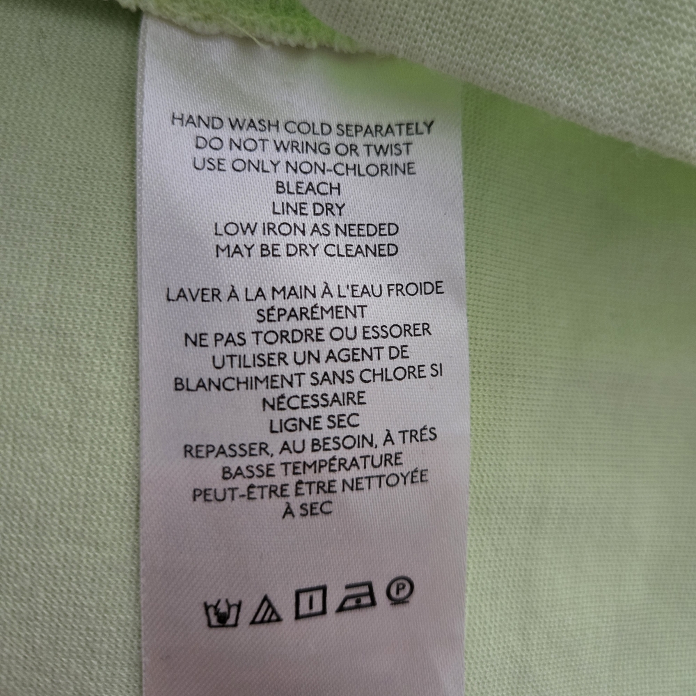 Anthropologie Lavender And Lime Square Neck Slit Dress - Picture 10 of 11